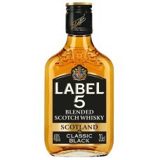 WHISKY BLENDED SCOTCH LABEL 40% FLASK 20CL
