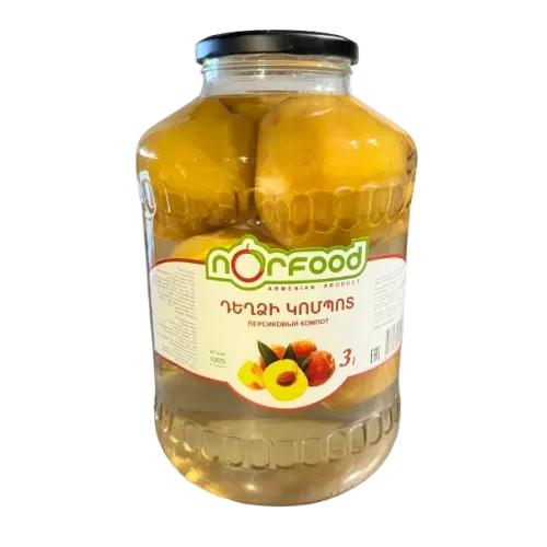 Compote de pêche 3L