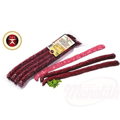"Jägerwürstchen" (saucisse de chasseur) à la manière dun salami cuit Колбаски "Охотничьи"