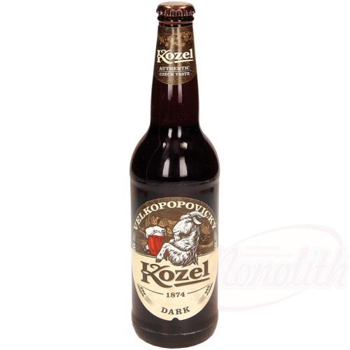 Bière "Kozel dark" foncée 3,8% vol. Пиво "Kozel dark" тёмное 3,8% алк. 0.5L