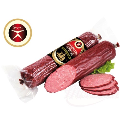 Saucisse à cuire fumée "Baltic" - à la mode de Cracovie Сервелат "Балтийский"