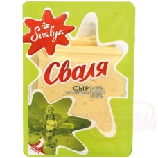 Fromage en tranches, 45% MG/ES Cыр полутвердый "СВАЛЯ" 45% жирности, нарезка