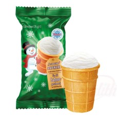 Glace à la crème dans un gobelet gaufré Slivotchnoe Сливочное мороженое в вафельном стаканчике