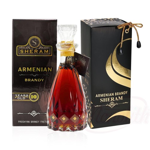 Brandy arménien "SHERAM" 10 ans 40% vol. en boîte cadeau Армянский коньяк "ШЕРАМ" 0.5L
