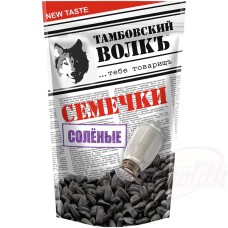 Graines de tournesol noires en coque, grillées et salées Tambovskij volk Семечки жареные "Тамбовский Волкъ" с солью
