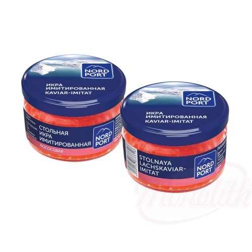Caviar de saumon - imitation de poisson et dalginate Икра лососевая имитированная