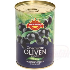 Olives grecques dénoyautées, noircies Греческие оливки с косточкой, оксидированные
