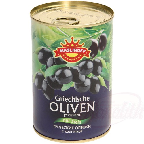 Olives grecques dénoyautées, noircies Греческие оливки с косточкой, оксидированные