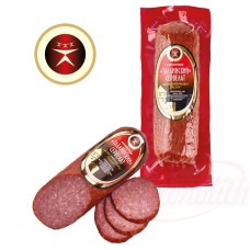 Saucisse à gros grains "Tallin", fumée, avec hydrolysat de protéines de maïs et de colza, affinée à larôme de bacon Полукопчёный сервелат "Таллинский"