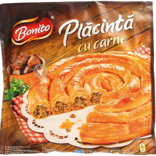 Chaussons à la pâte filo, farcies à la viande, surgelées Слоеный пирог с мясом, замороженный