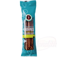 Saucisses bouillies lettones "Kabanos" à base de poulet, moyennement grossières, fumées et séchées, au goût de bœuf KABANOS куриные копчёно-вяленые колбаски