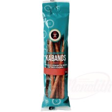 Saucisses bouillies lettones "Kabanos" à base de porc, moyennement grossières, fumées et séchées, au goût de bœuf KABANOS свиные копчёно-вяленые колбаски