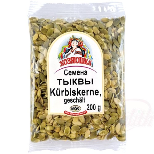 Hosyaushka Graines de courge décortiquées Хозяюшка Семена тыквы, очищенные