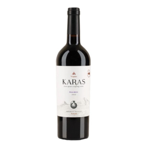 KARAS - Vin rouge sec Malbec - 0.75L 13.5% - pack de 6