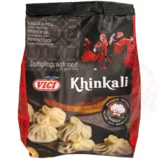 Chaussons farcis à la viande Khinkali , précuit, 