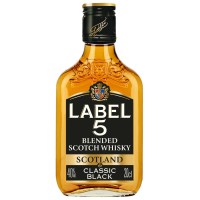 WHISKY BLENDED SCOTCH LABEL 40% FLASK 20CL